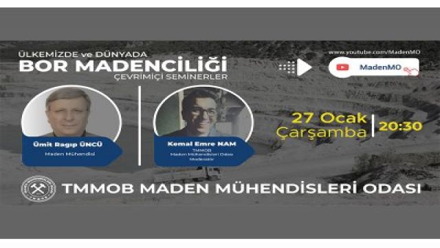 MMO'dan bor madenciliği semineri