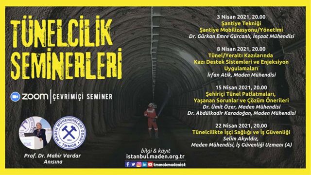 Tünelcilik Seminerleri Başlıyor!