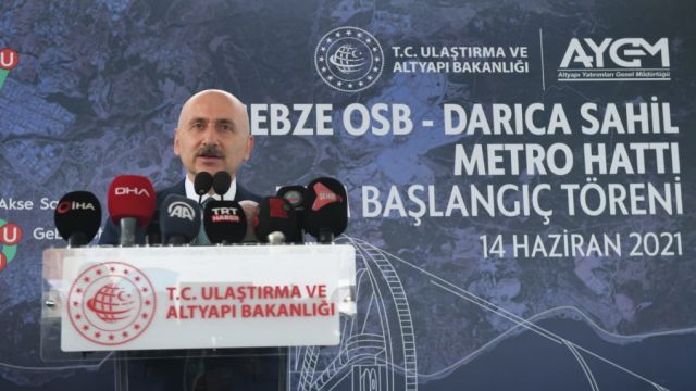 Gebze Osb-Darıca Sahil Metro Hattında Kazı Başlangıç Töreni!