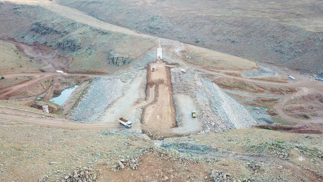 Erzurum Köşk Barajı’nda Çalışmalar Devam Ediyor!