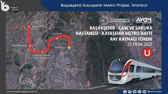 Başakşehir-Kayaşehir Metro Hattı’nın Yüzde 72’si Tamamlandı!