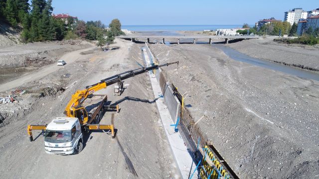 Kastamonu Bozkurt Ezine Çayında Kalıcı Tesis İnşaatı Başladı!