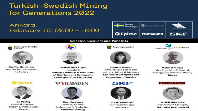 Turkish – Swedish Mining For Generations 2022, 10 Şubat’ta!