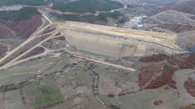 Amasya Aydınca Barajı İnşaatı’nda Çalışmalar Devam Ediyor