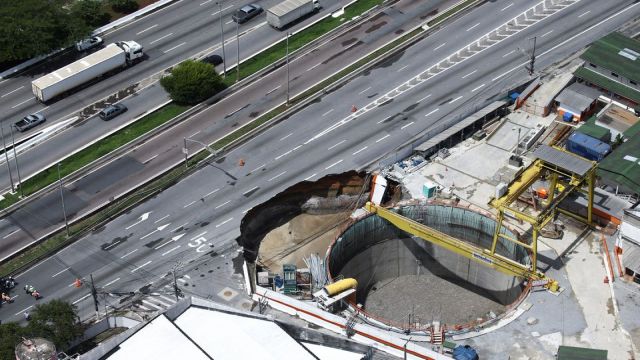 Brezilya’da Metro Tüneli İnşaatı Çöktü