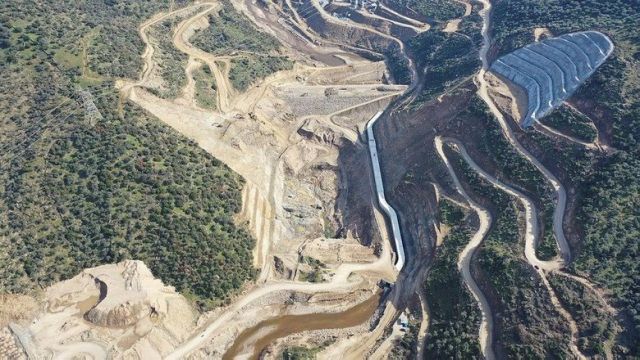 Sarıçay Barajı'nda Çalışmalar Devam Ediyor