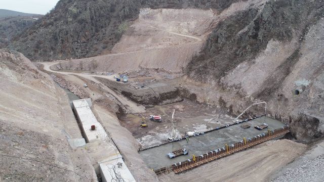 Kızlaryolu Barajı’nda Çalışmalar Devam Ediyor