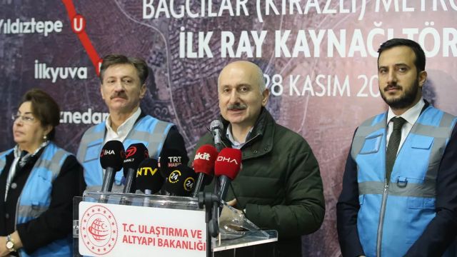 Bakırköy-Kirazlı Metro Hattının İlk Ray Kaynağı Yapıldı