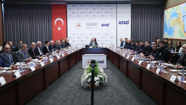 AFAD olası deprem riskine karşı toplantı düzenledi