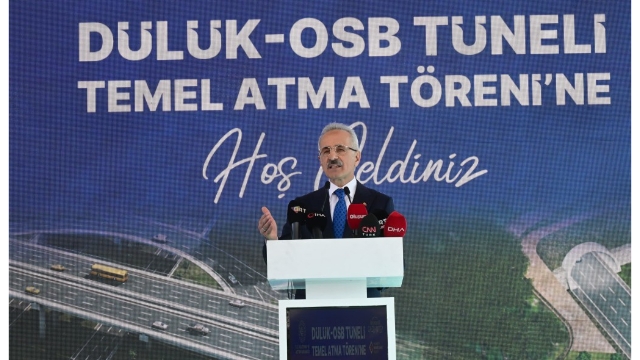 Dülük-OSB Tüneli Temel Atma Töreni Gerçekleşti